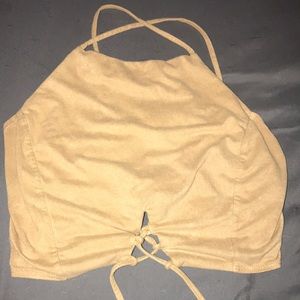 Tan crop top